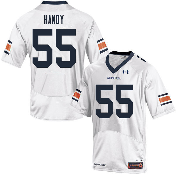 Men's Auburn Tigers #55 Jaren Handy White 2020 College Stitched Football Jersey